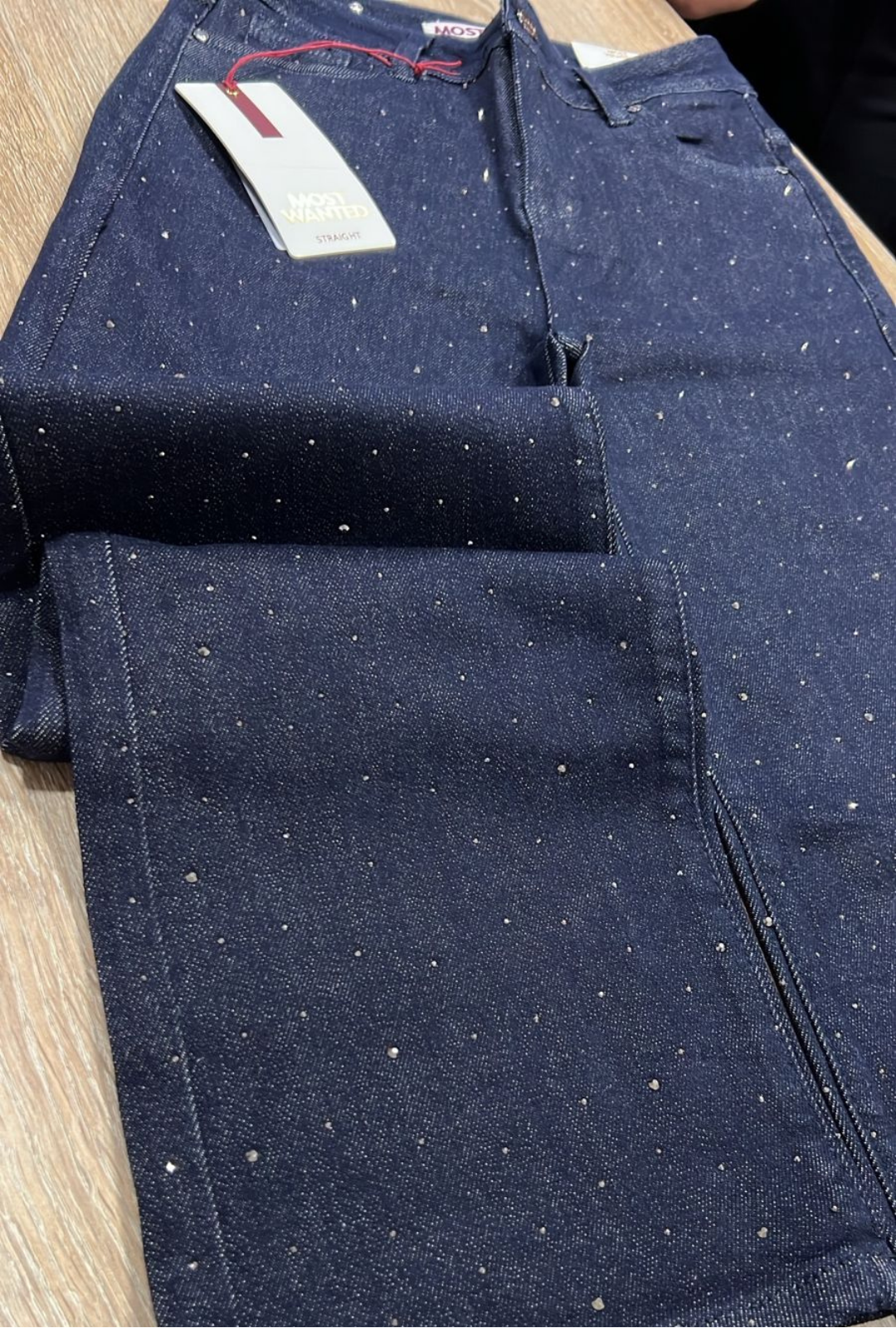 Jeans Most Wanted Azul Oscuro Brillos
