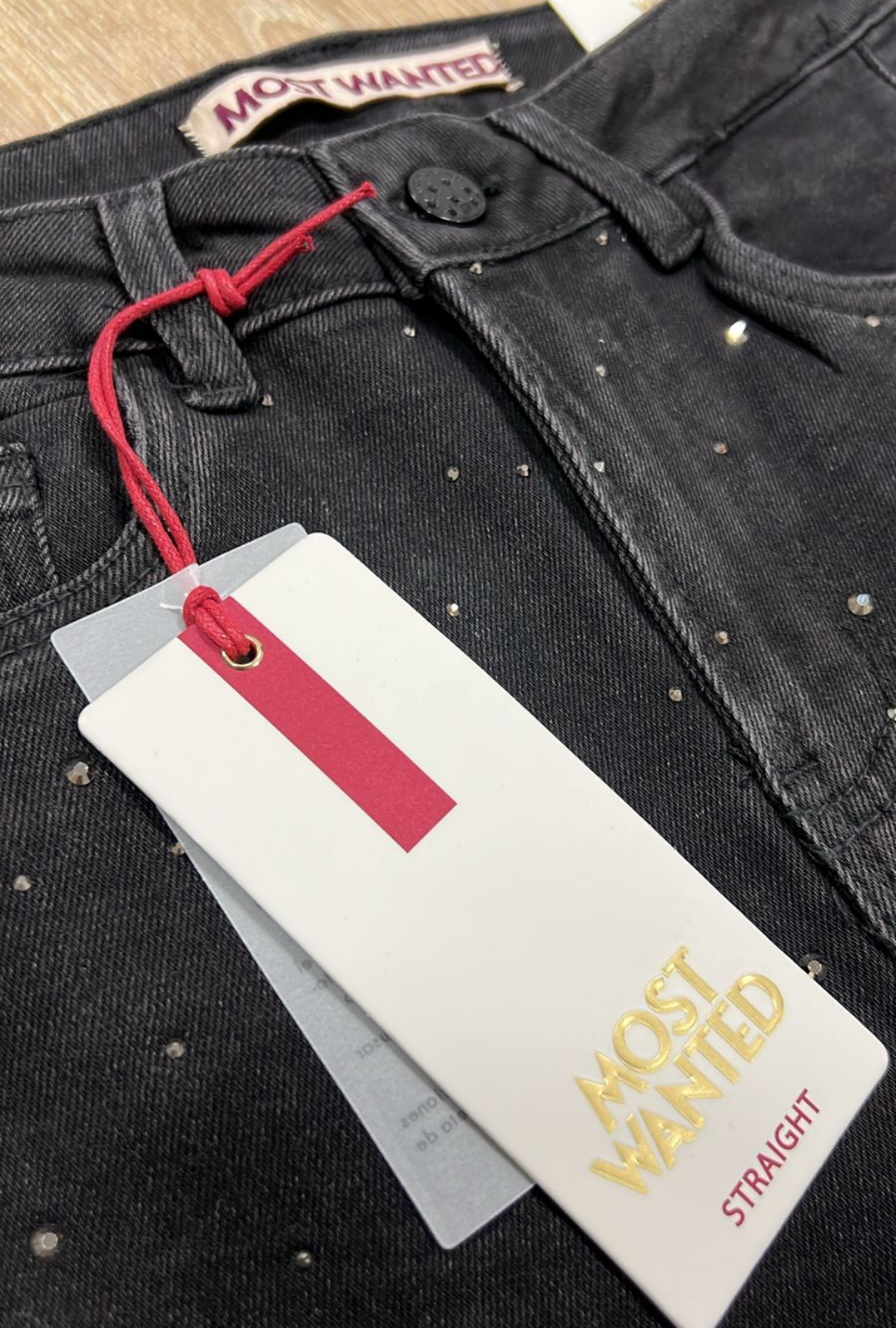Jeans Straight Gris Ocuro - Most Wanted