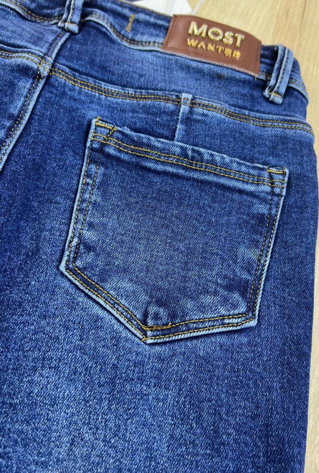 Jean Botones Bota Ancha Most Wanted