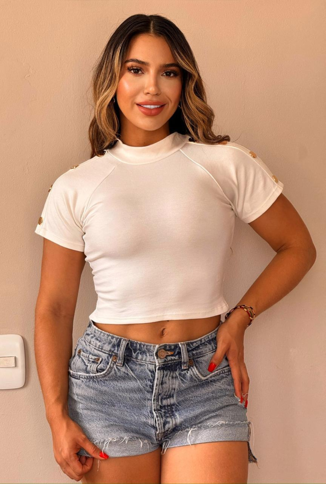 Blusa Golden Neck