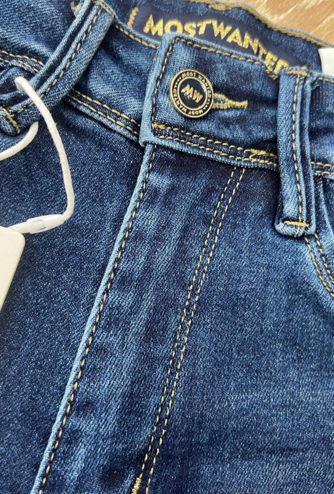 Short Azul Oscuro Desmechado Most Wanted