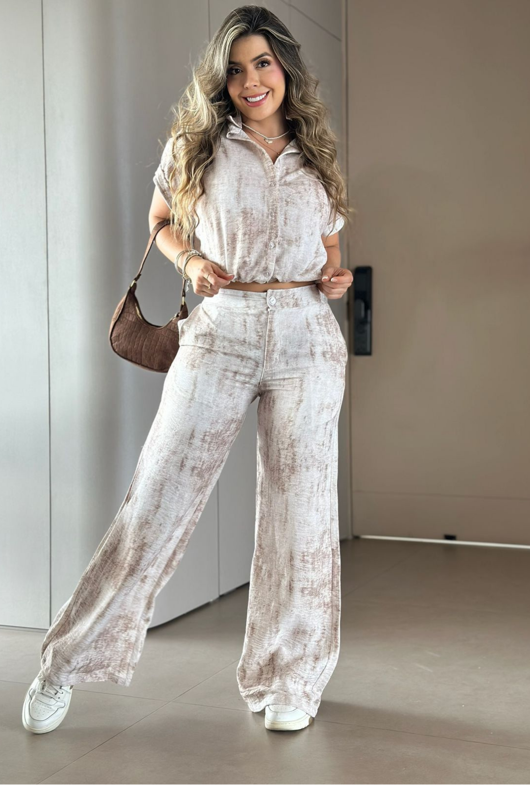 Set Arena Pantalón palazzo