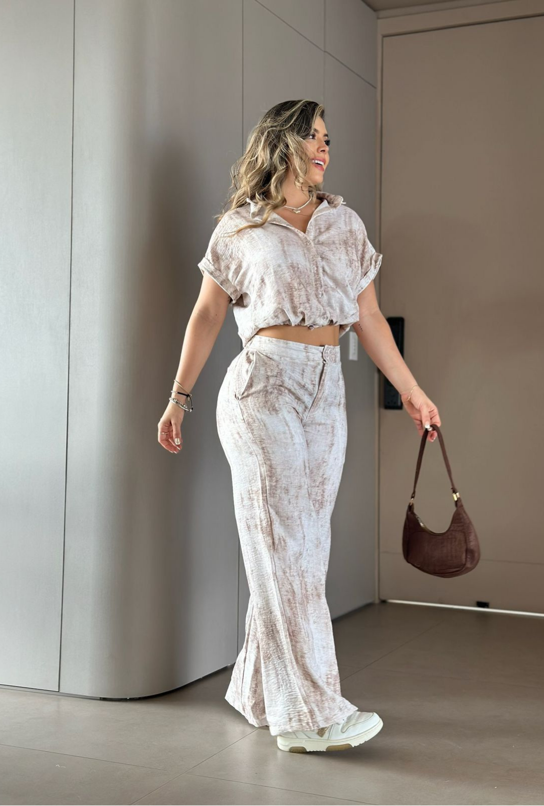 Set Arena Pantalón palazzo