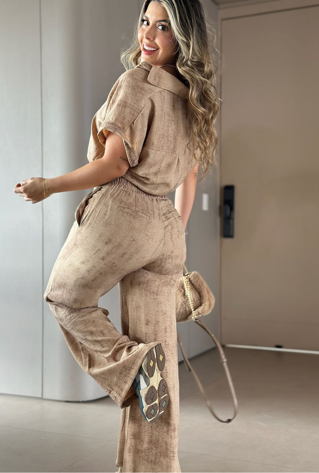Set Arena Pantalón palazzo