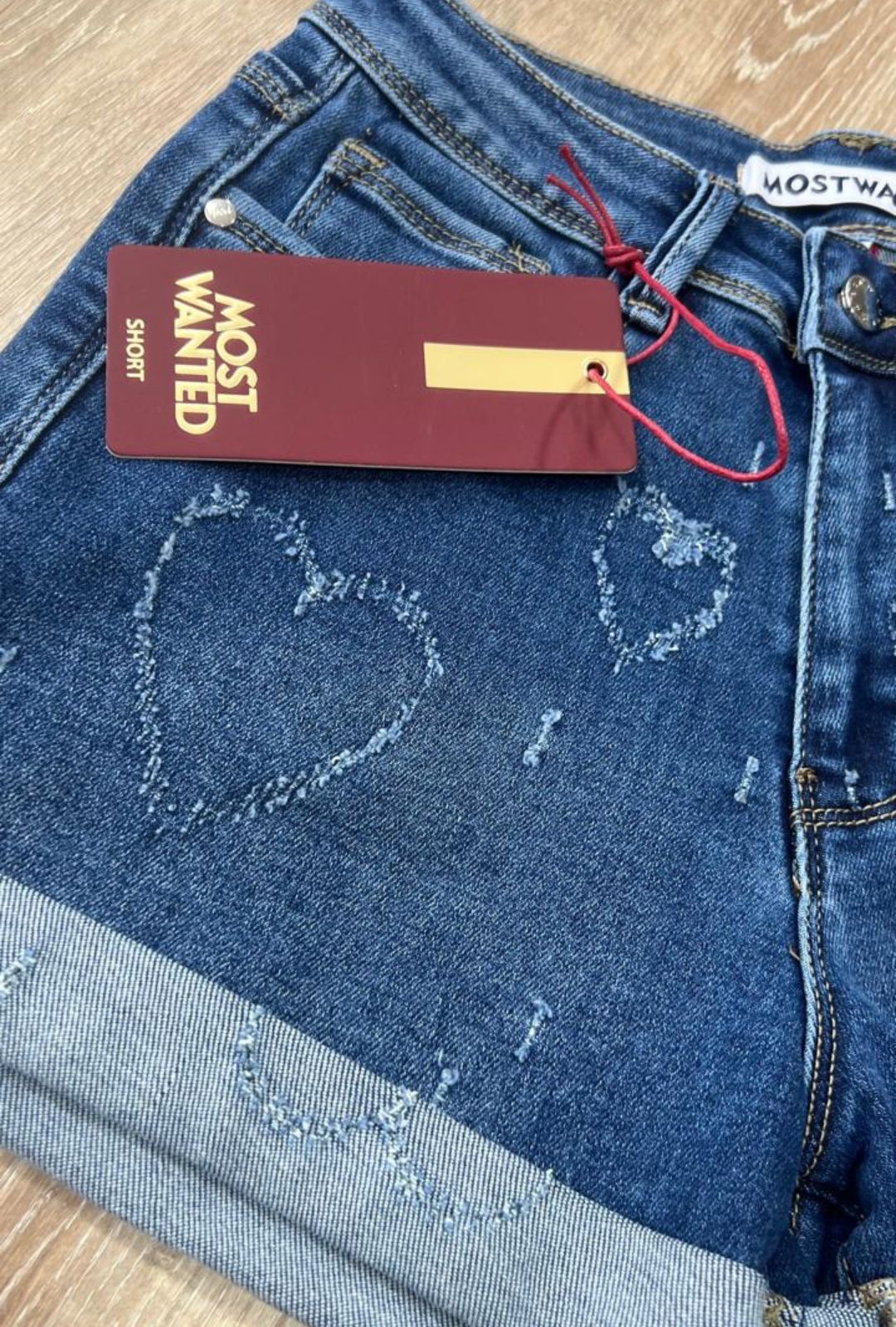 Short Azul Oscuro Dobles Most Wanted