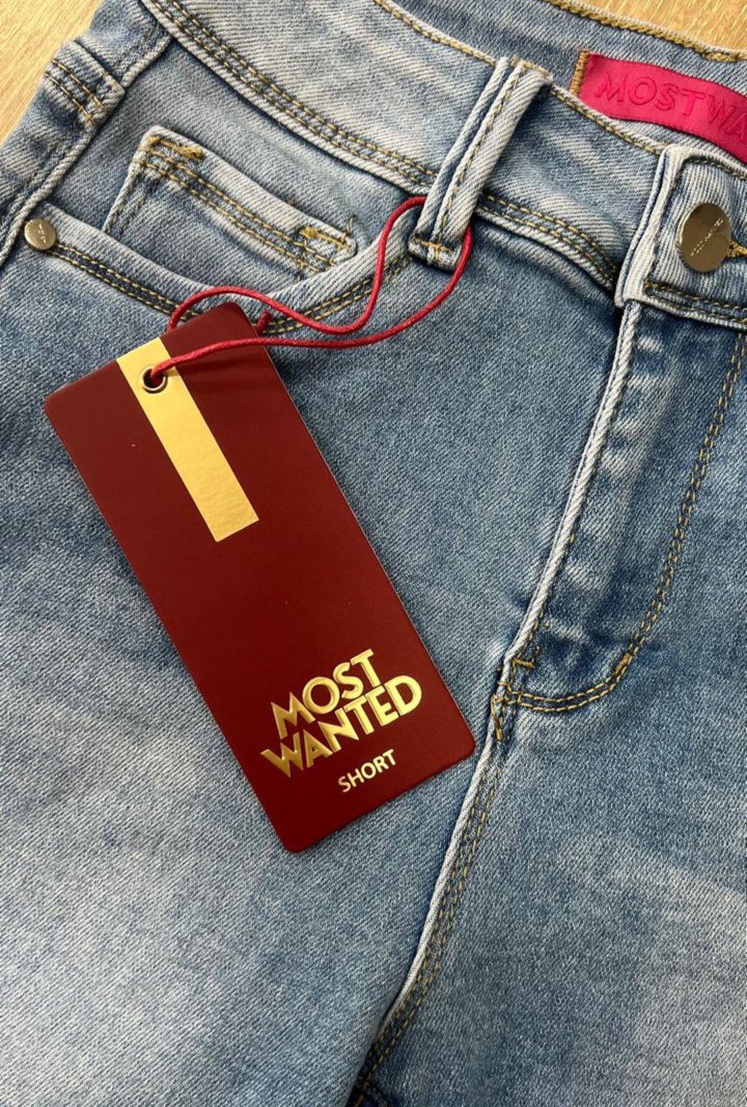 Short Azul Dobles Corazones Most Wanted