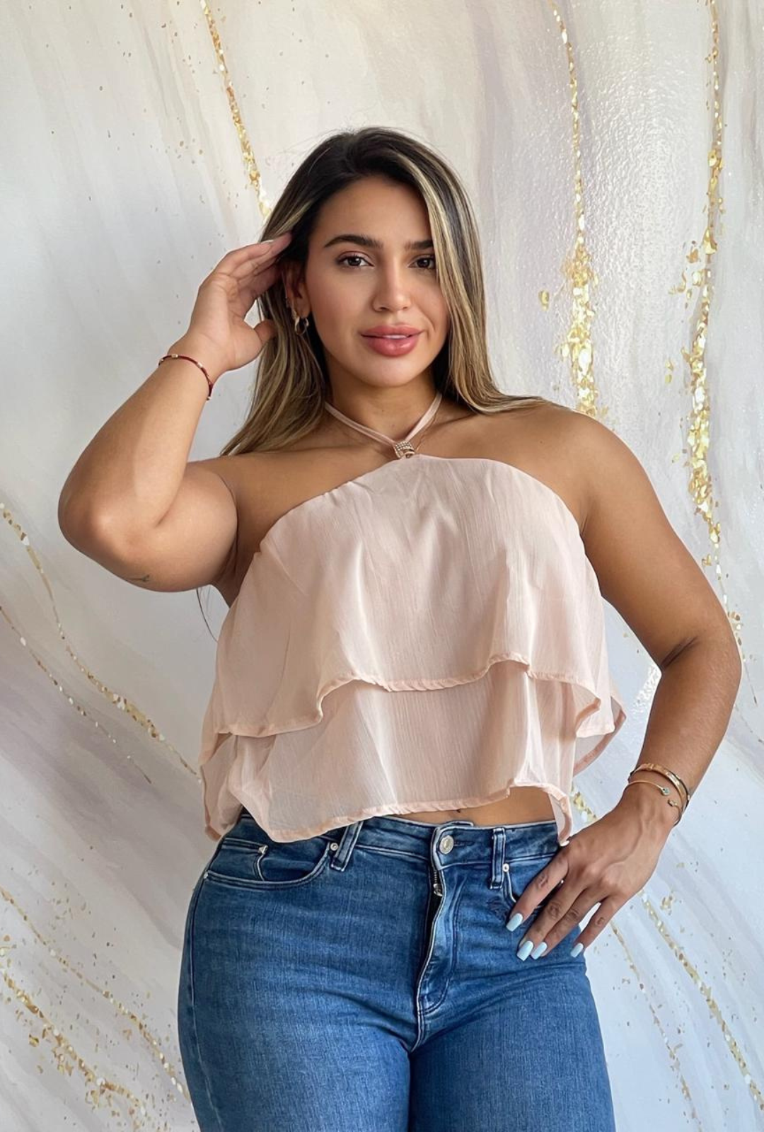 Blusa Drapeada