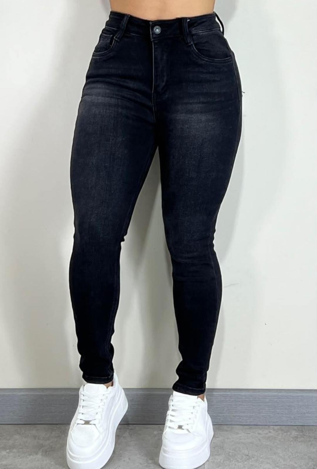 Jean Skinny Polo Club Negro Grafito