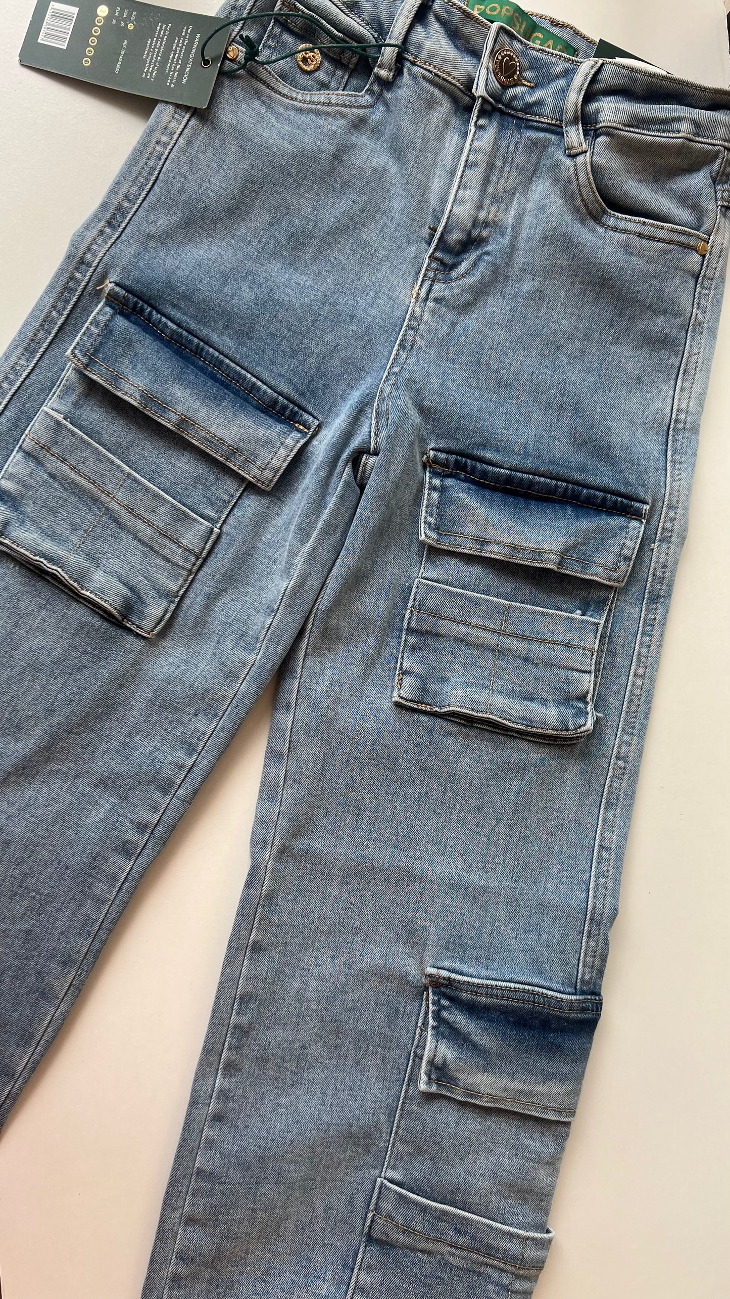 Jean Popsugar Cargo Azul Degrade