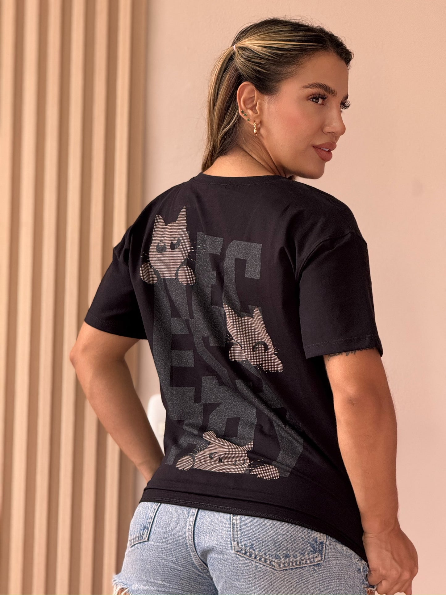 Camiseta Cat Oversize
