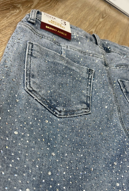 Jean Skinny Azul Cielo Brillo