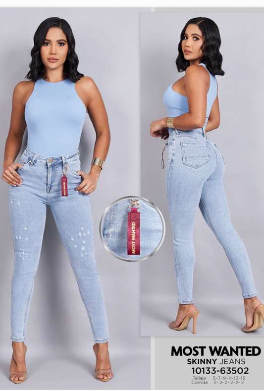 Jean Azul Claro  skinny ankle Most Wanted