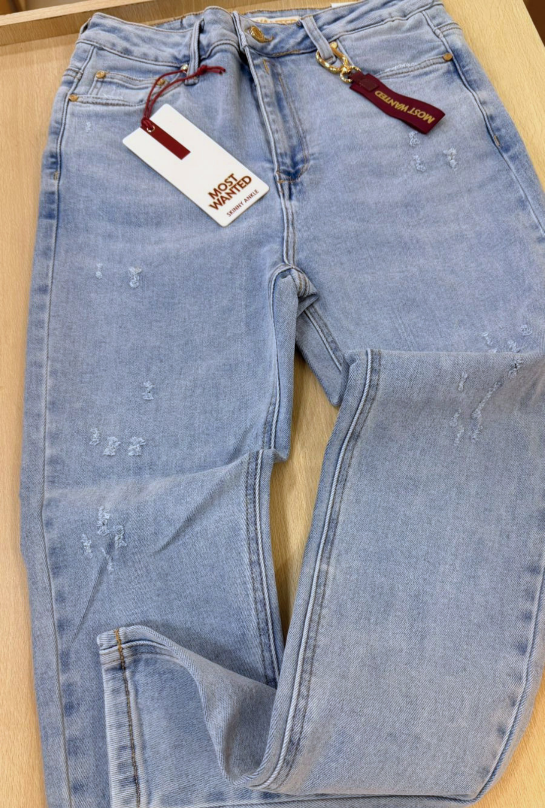 Jean Azul Claro  skinny ankle Most Wanted