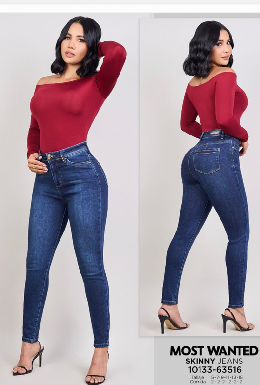 Jean skinny Clásico azul oscuro