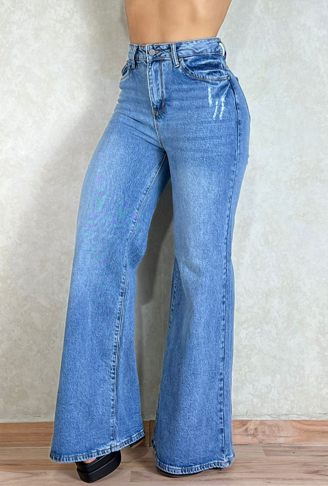 Jeans Plazzo Hibrido Azul Most Wanted