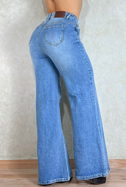Jeans Plazzo Hibrido Azul Most Wanted
