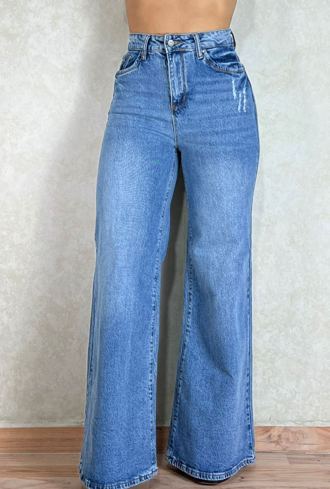 Jeans Plazzo Hibrido Azul Most Wanted