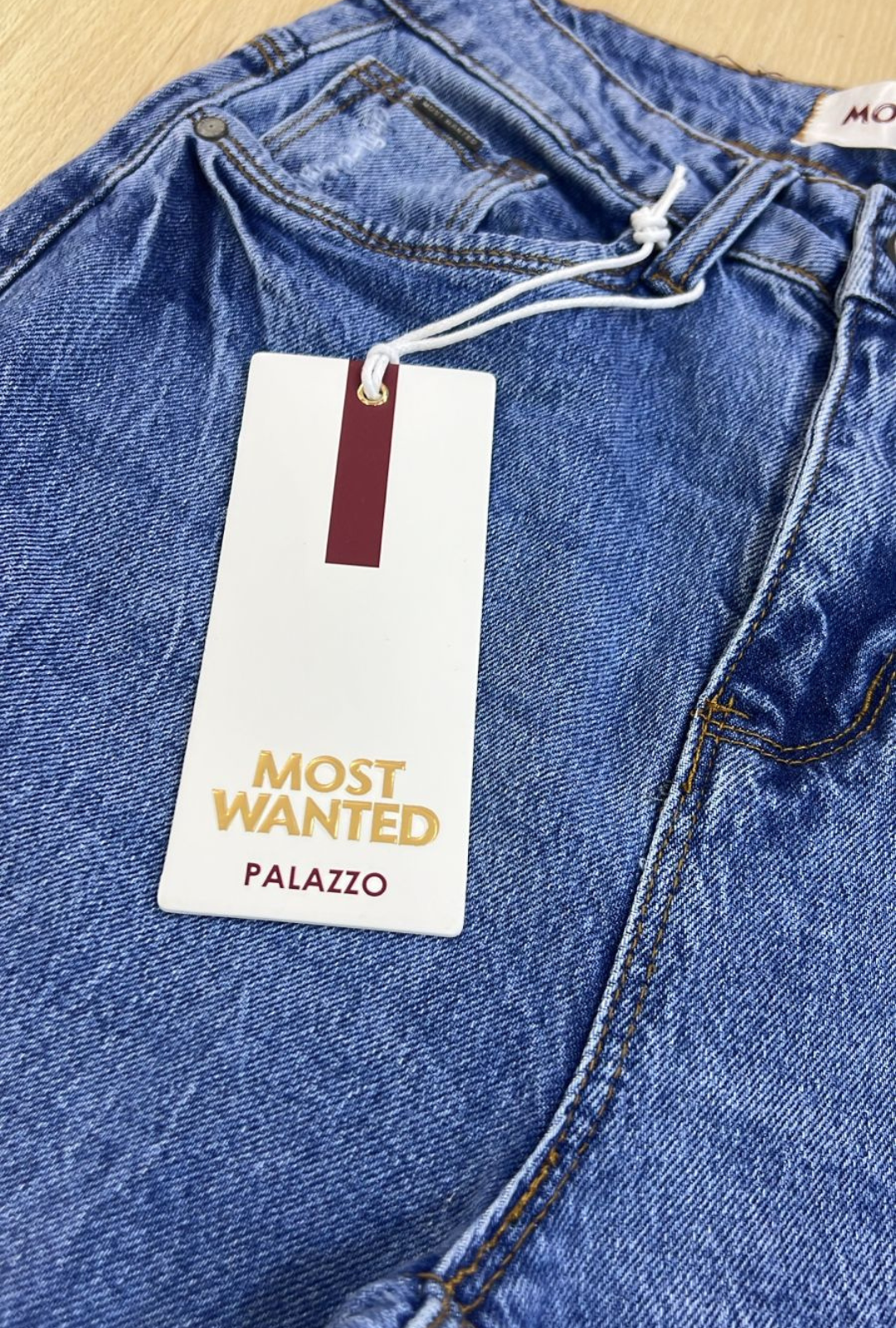 Jeans Plazzo Hibrido Azul Most Wanted