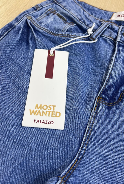 Jeans Plazzo Hibrido Azul Most Wanted