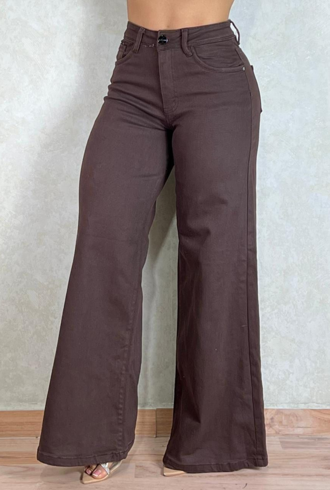 Jean Wide Leg Chocolate – Most Wanted