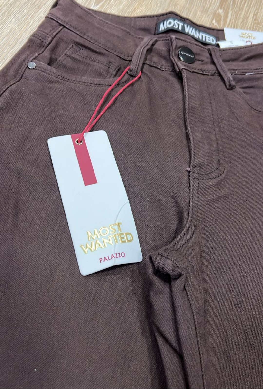 Jean Wide Leg Chocolate – Most Wanted