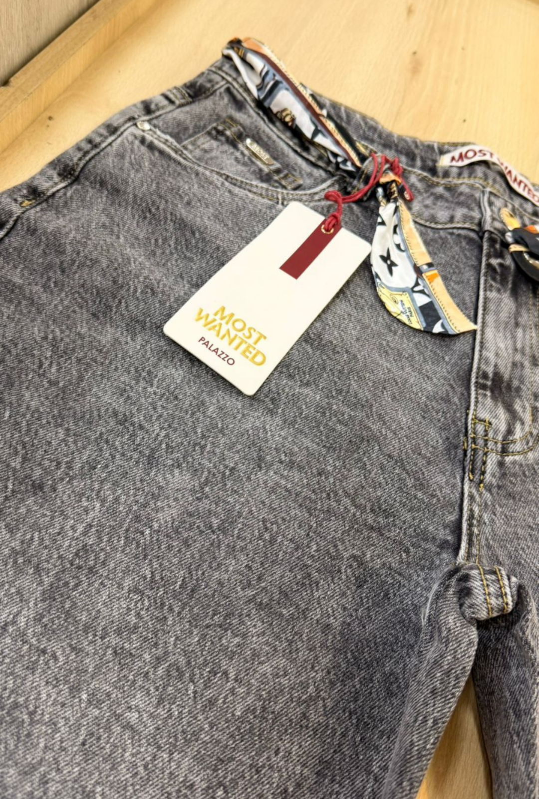 Jeans Gris Palazzo
