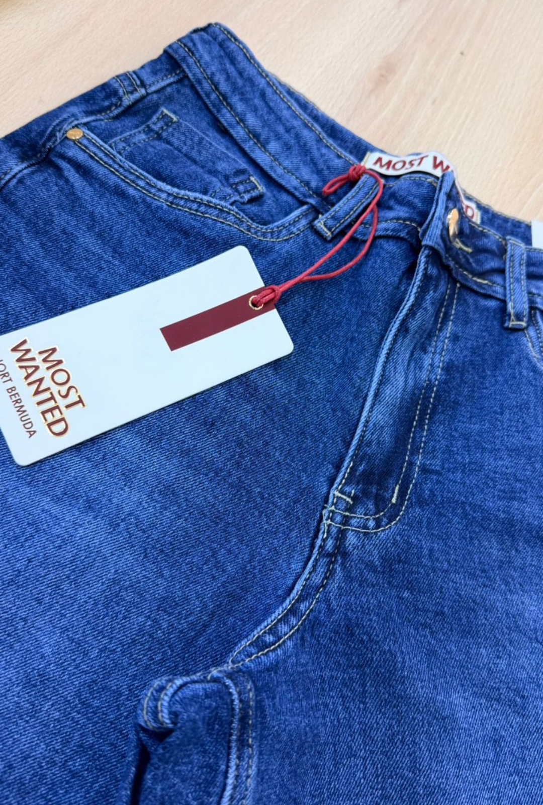 Bermuda Demin Azul Medio Most Wanted
