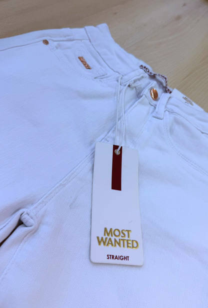 Jeans Straight Blanco – Most Wanted