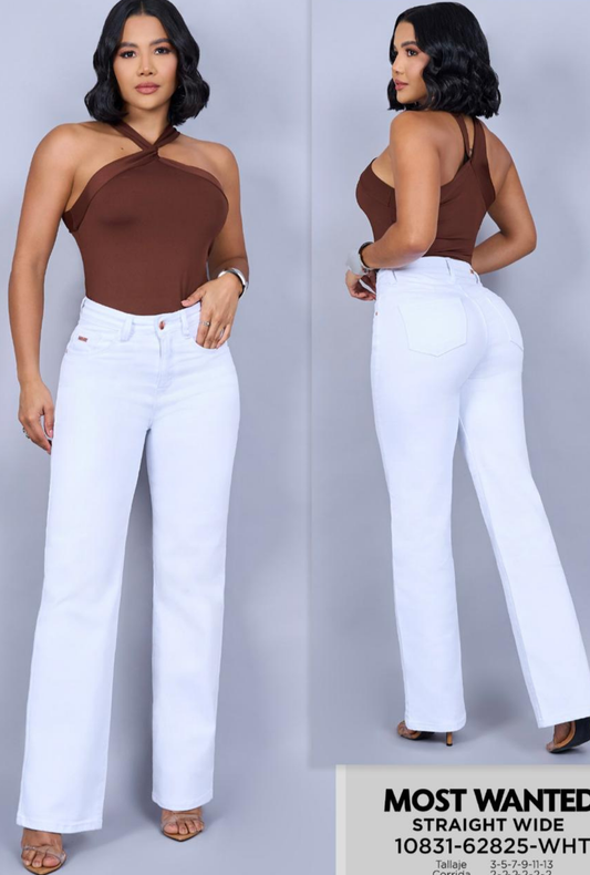 Jeans Straight Blanco – Most Wanted