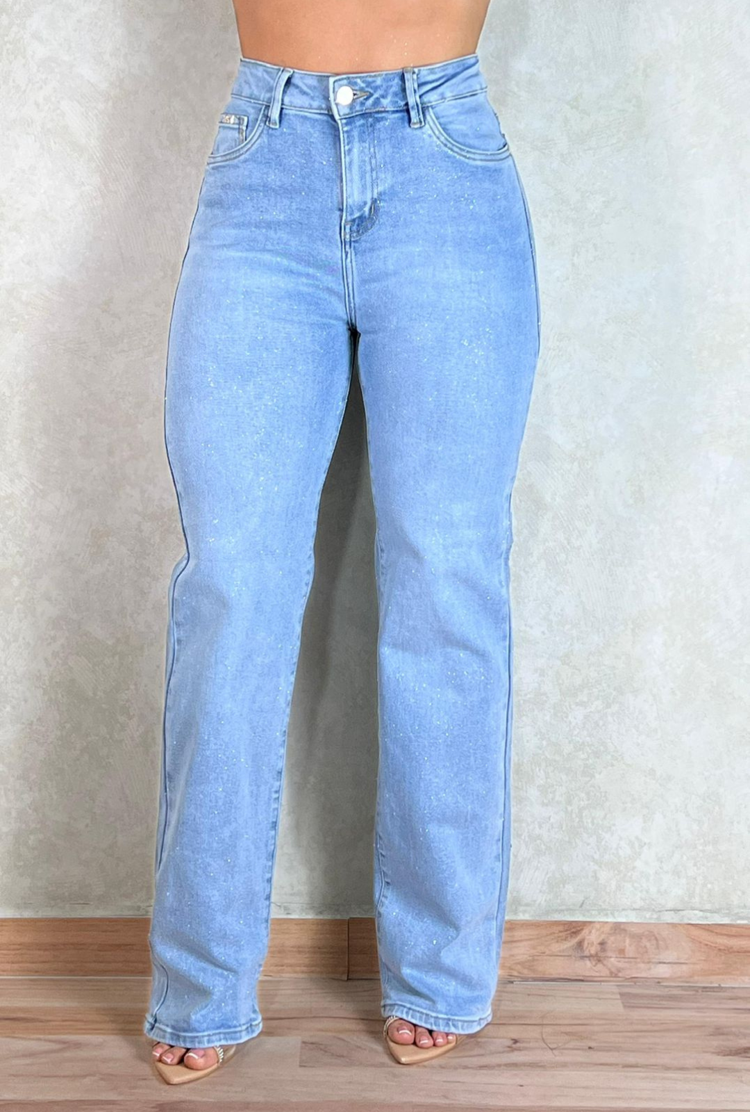 Jeans Wide Leg Most Wanted Escarchado