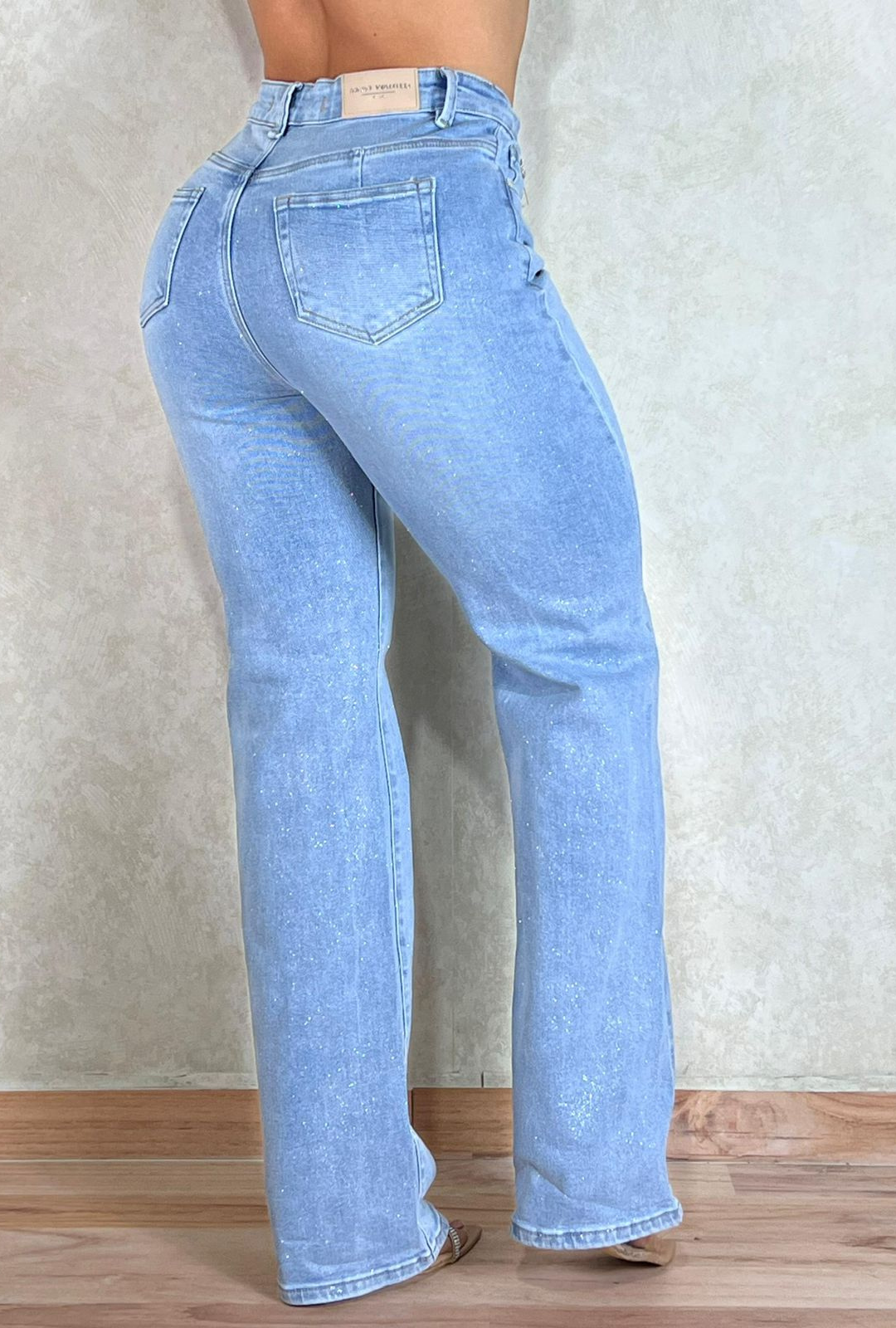 Jeans Wide Leg Most Wanted Escarchado