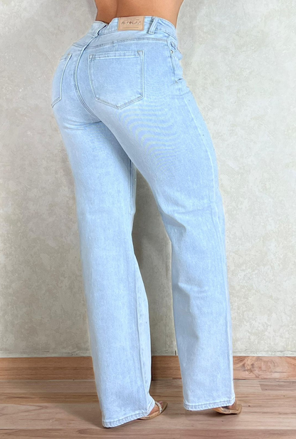 Jean Straight Azul Celeste – Most Wanted
