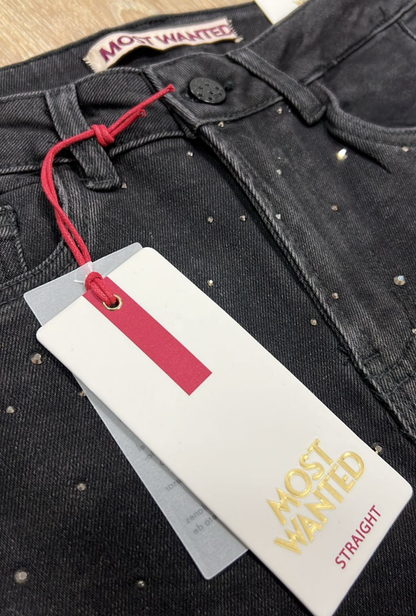Jeans Straight Gris Ocuro - Most Wanted