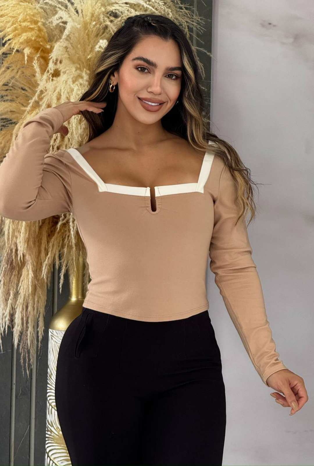 Blusa cuello cuadrado