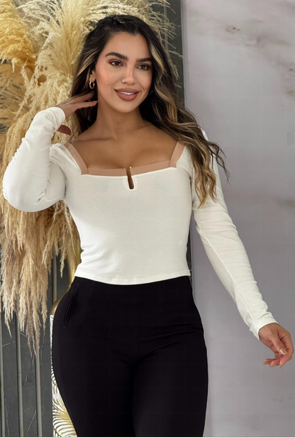 Blusa cuello cuadrado