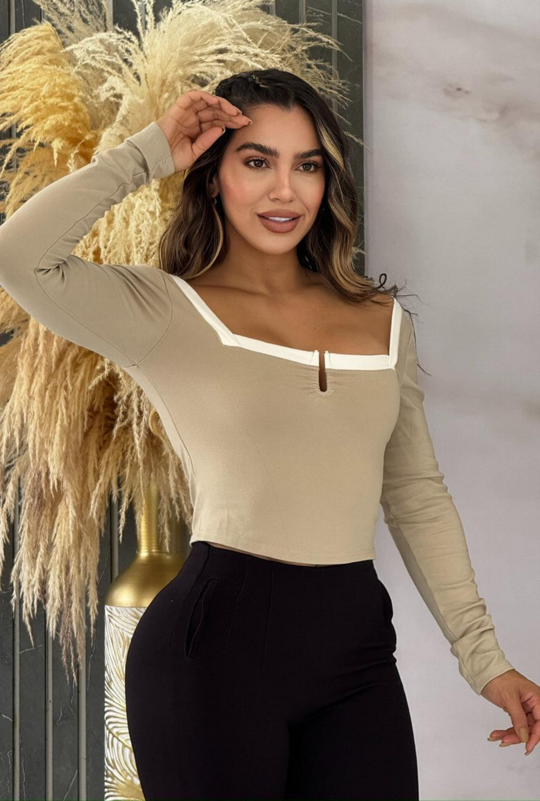 Blusa cuello cuadrado