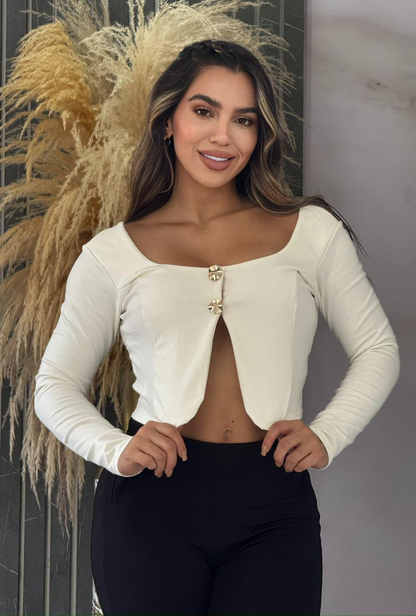 Blusa Ébano Elegance