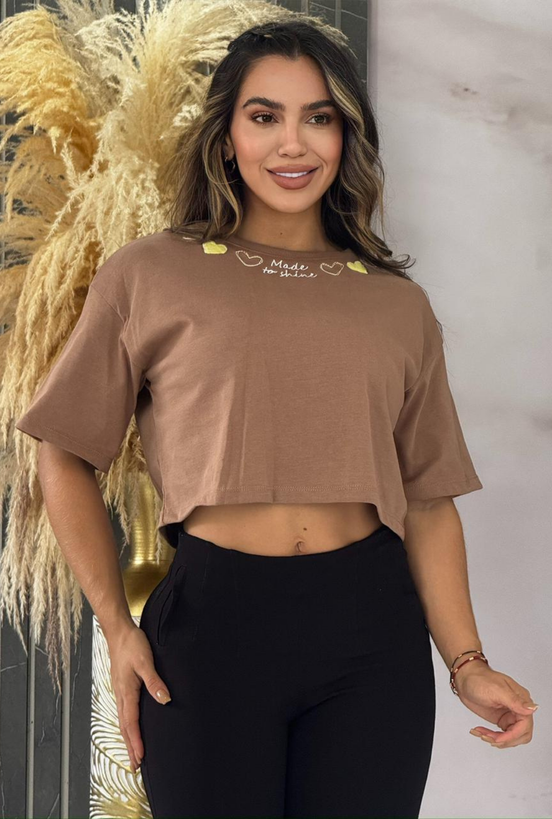 Camiseta Corta Corazones Fresh Fit