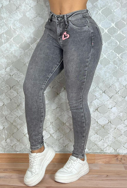 Jean Skinny Gris Popsugar