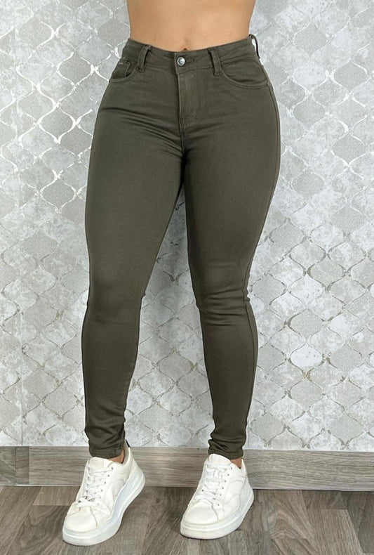 Jean Skinny Verde Militar Most Wanted