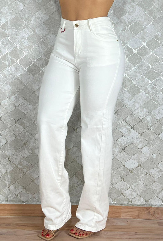Jean Crudo Blanco Palazzo Most Wanted