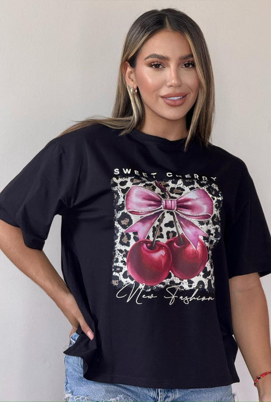 Blusa Cherry Print