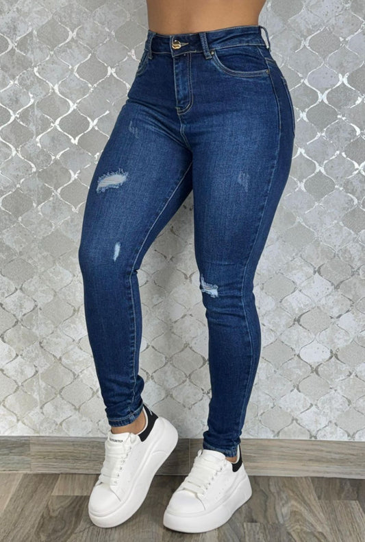 Jean Skinny Azul Popsugar