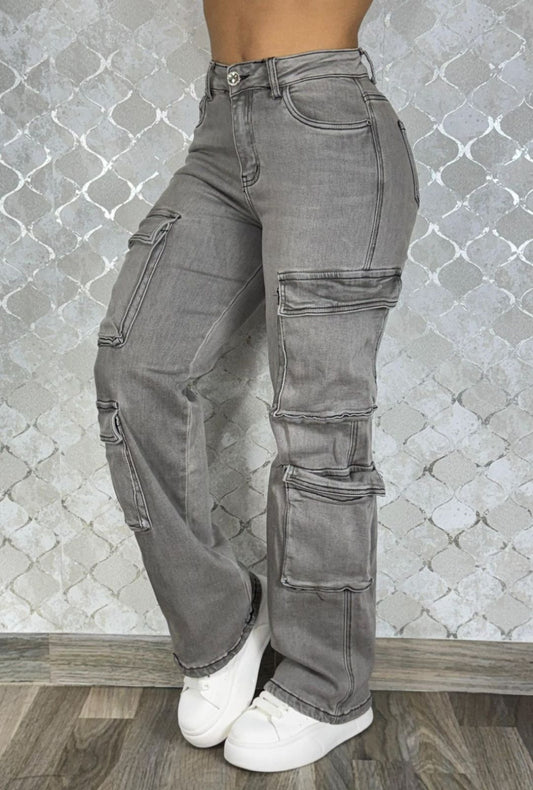 Jean Cargo Gris Most Wanted