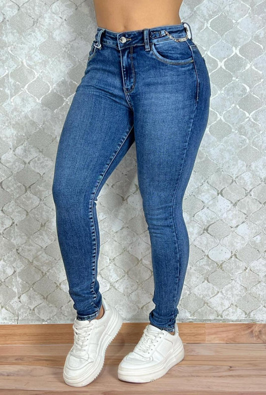 Jean Skinny Azul Medio Most Wanted
