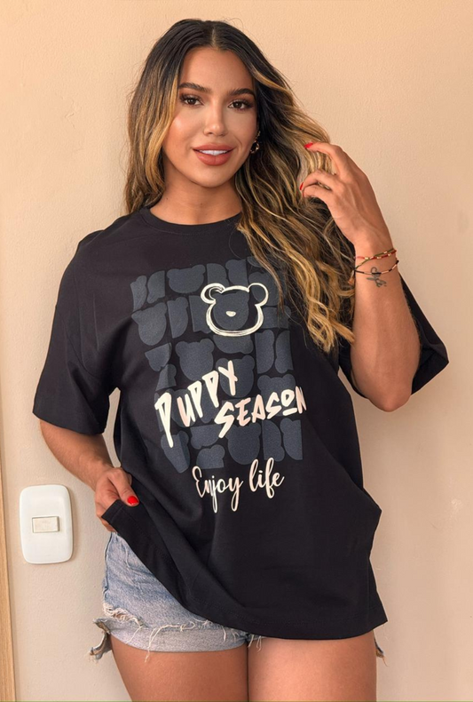Camiseta Oversize Puppy Season