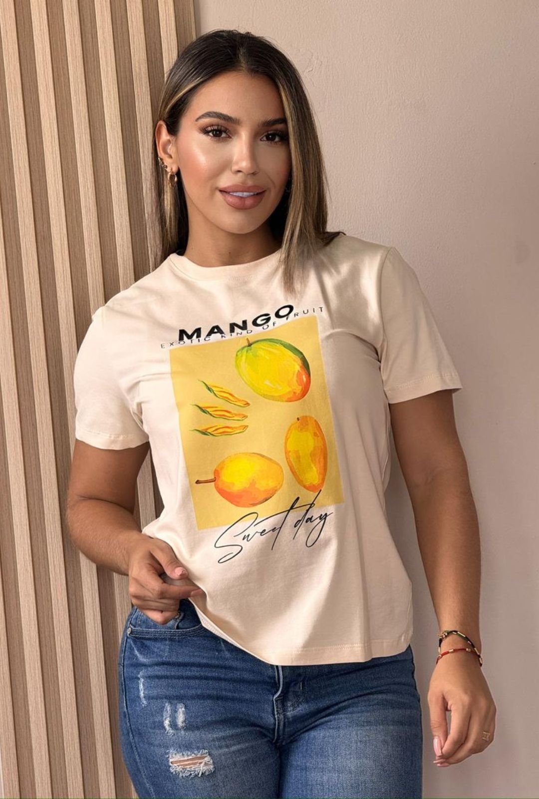 Camiseta Mango Glam
