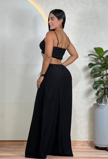 Set Falda Ivory en Lino
