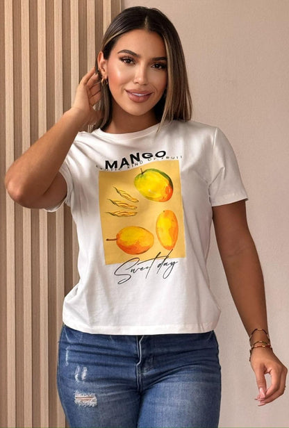 Camiseta Mango Glam
