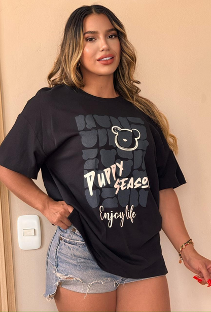 Camiseta Oversize Puppy Season